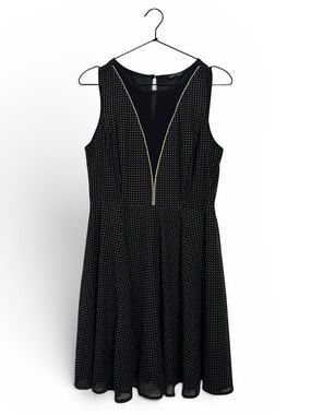Express | Dresses | Express Size 2 Black And White Polka Dot Dress |  Poshmark